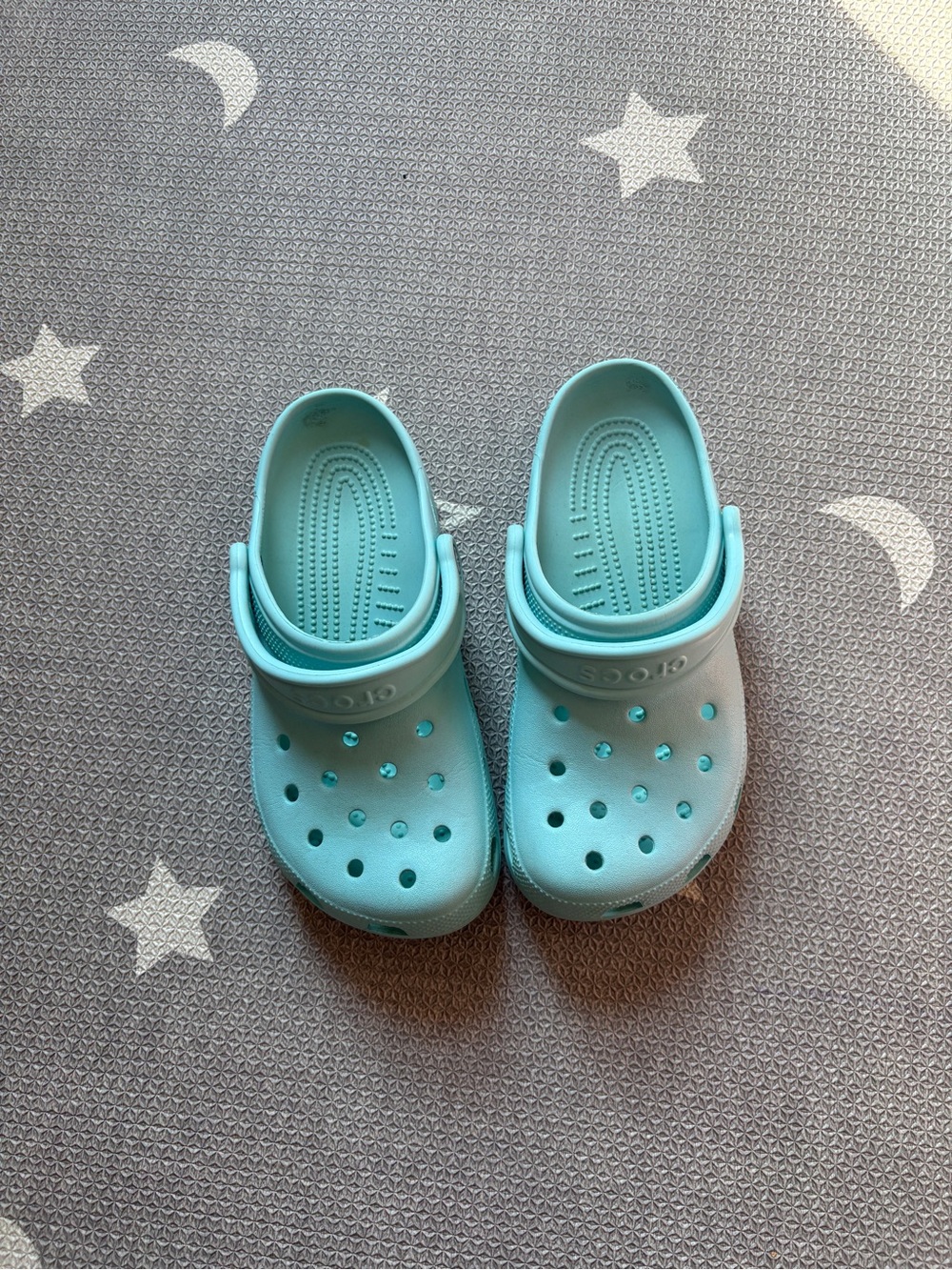 CROCS Kids Clogs in Aqua Blue